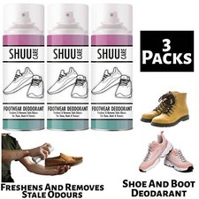 3x Shuu & Boot Deodorant Spray