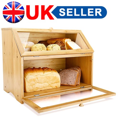Tier bamboo bread - bamboo, bin