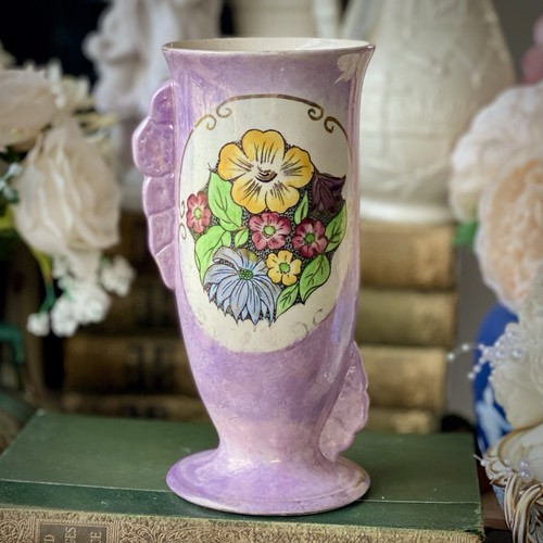 Vintage vase art deco - vase, purple