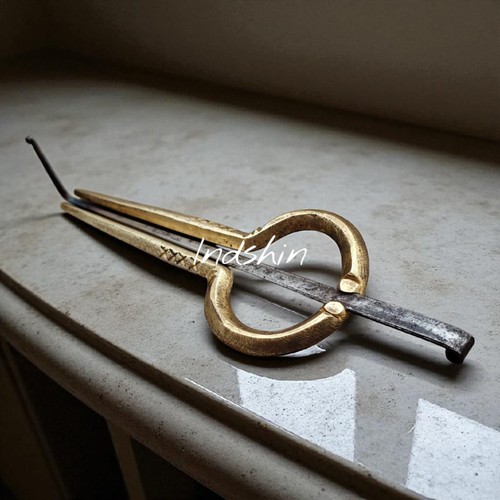 Brass authentic jaw - authentic, harp