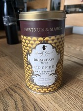 Fortnum & Mason Breakfast Blend Coffee medium dark roast empty tin