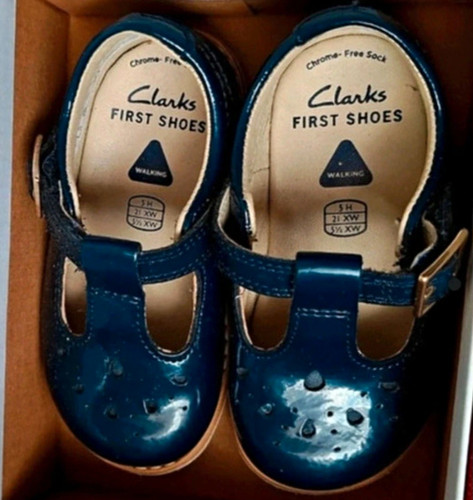 Clarks first shoes blue - clarks, patent
