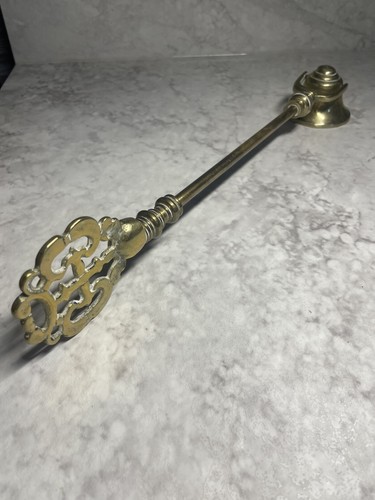Vintage brass candle snuffer - brass,