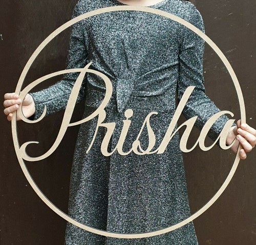 Personalised wooden script - ,
