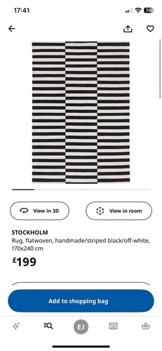 Ikea rug black and white - ikea,