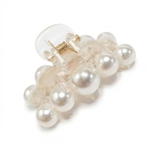 Faux pearl hair - pearl, clip