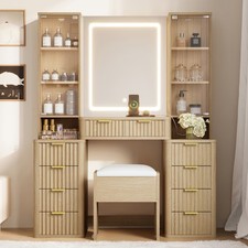 Cosmetic dresser with mirror