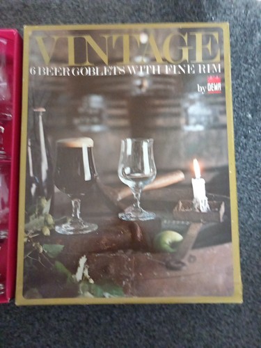 Beer goblets with - with,