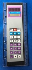 Filofax Calculator / Ruler Solar powered Multifit Personal A5 good fully working