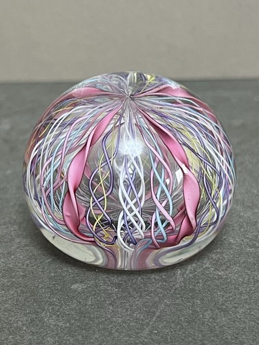 Vintage art glass paperweight - vintage,