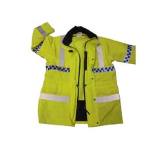 Hi Viz Jacket 3/4 Length Yaffy Waterproof Coat  Vis Security Emergency Ex Police