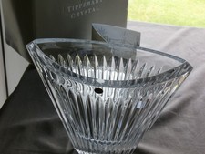 Boxed  Tipperary  Crystal  LISROE  9 "  Vase  - Ex Cond - Stamped