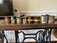 Vintage paint tins x 8