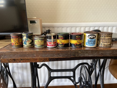 Vintage paint tins 8 - tins, x