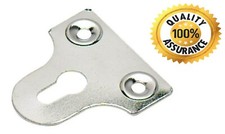 CHROME SLOTTED GLASS/MIRROR HANGING PLATES FLAT PICTURE FRAME HANGER BRACKETS