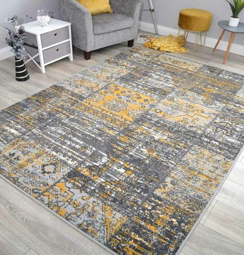 Gold grey floor - gold,