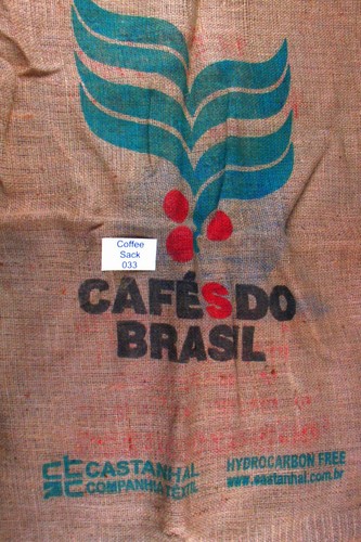 Brazilian hessian coffee sack - coffee,