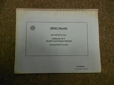 1990 1992 VW SB SC Recall GLI