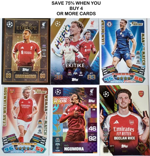 Match attax extra 2026 - 2026, cards