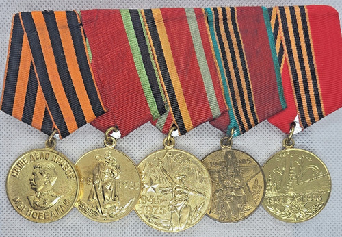 Five soviet russian - russian, ussr
