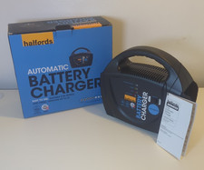 Halfords Automatic Battery Charger In Box RCB208 Max 8amp STD 3.7amp Sealed