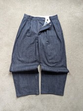 Zara Pleated Jeans Indigo Blue