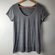 GAP Women Size XL Grey Basic T-Shirt Smart Casual Summer Holiday Soft Relaxed