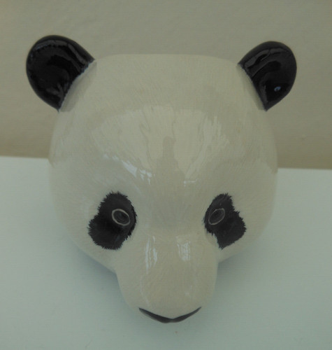 Quail pottery egg - , panda