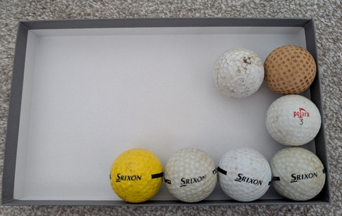 Golf balls used 7 in - golf, (mixed),