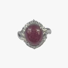Platinum 900 cabochon - platinum,