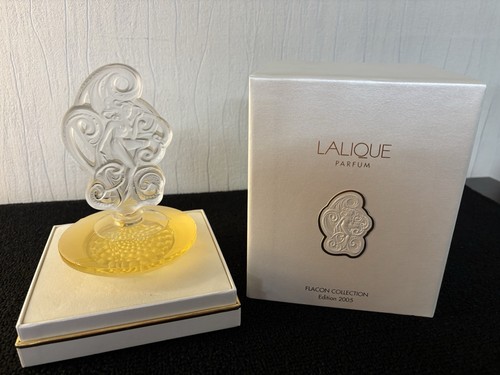 Lalique crystal perfume bottle - lalique,