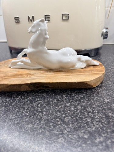 Vintage porcelain horse die - porcelain,