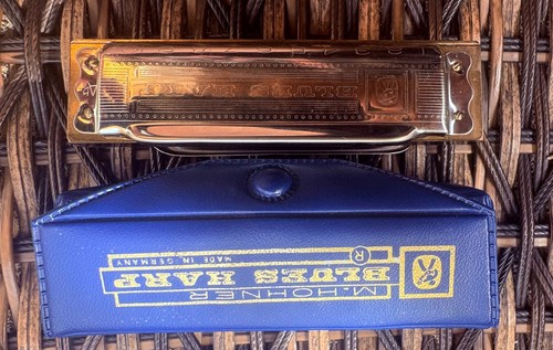 Vintage harmonica blue harp - vintage,