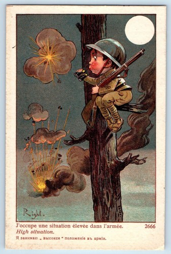 France postcard soldier with - postcard,