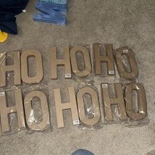 HO HO HO 2 sets LARGE PAPIER