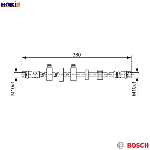 Brake hose 987 481 - 1,