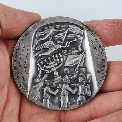 Vintage white metal medal - vintage,