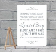 A4 Metal Guest Book Wish Tree