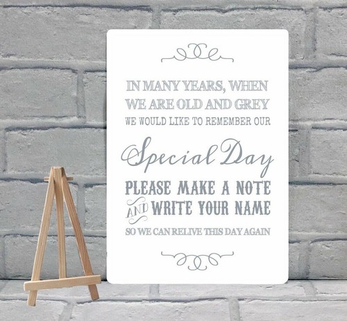 Metal guest book wish - metal,
