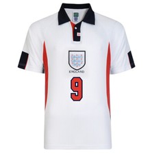 England 1998 World Cup Finals No9 Shearer Shirt 100% POLYESTER Men's