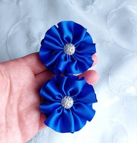 School hair bow bobbles royal - school,