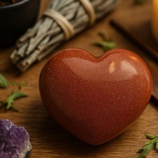 Red Goldstone Heart Healing