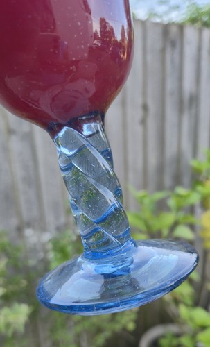 Vintage mid century hand blown - mid,