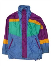 CAMPAGNOLO Mens Windbreaker Jacket UK 36 Small Multicoloured Colourblock DB02