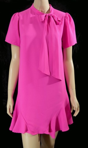 Hot pink jodifi ascot - pink, ruffle