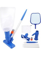 Swimming Pool Jet Vac Cleaner Vacuum Kit for Spa Koi Fish Pond Hot Tub Cleaning