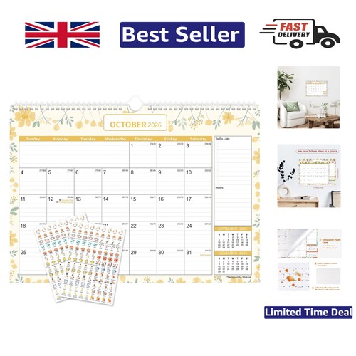 Elegant 2026 2027 wall planner - wall,