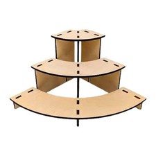 3 Tiers Retail Table Display Stand Display Stand Holder for Farmers Markets