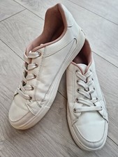 White ladies trainers Casual Shoes size 6