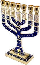 Small Blue Enamel Jewish